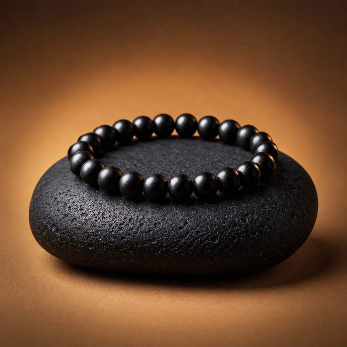 Pulsera de Ónix Negro Natural – Protección, Anclaje y Fuerza Interior